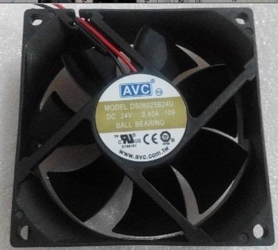 Original AVC DS08025B24U 109 Cooling Fan DC 24V 0.40A 2-Wires DS08025B24U 109 Fans